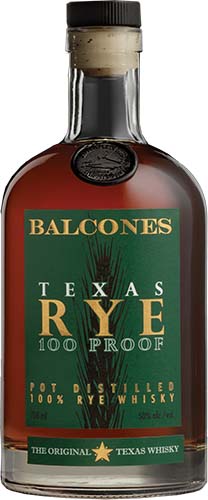Balcones  Rye Whiskey  100 Proof  750ml