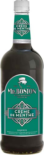 Mr Boston Creme De Menthe Dark Liqueur