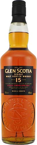 Glen Scotia Single Malt Scotch 15 Year