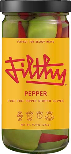 Filthy Foods Pepper Olives 8oz