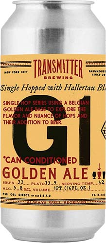 Transmitter G3 Golden Ale 17oz