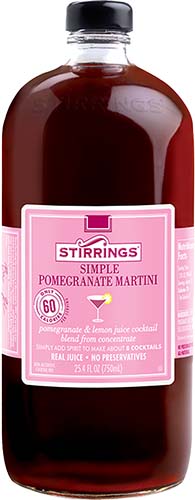 Stirrings Pommegranate Martini
