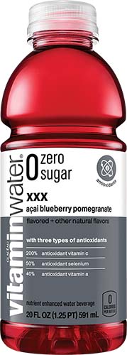 Vitamin Water Zero Xxx - Acai-blueberry-pomegranate 20.00 Fl Oz