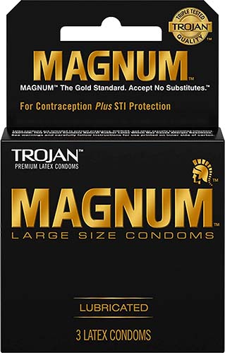Trojan Condoms:large Size Lubricated 3.00 Ct
