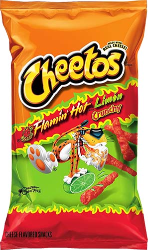Cheetos Crunchy Flamin` Hot Cheese Flavored Snacks 1.125 Oz