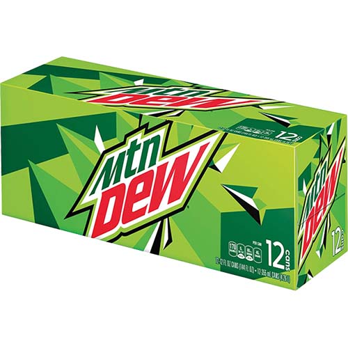 Mountain Dew 12 Pack Cans