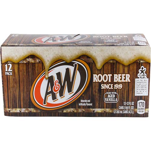 A&w Root Beer 12 Pack Cans