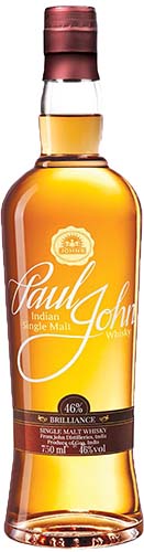 Paul John Brilliance Indian Single Malt Whiskey 750ml