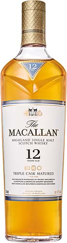 Macallan Scotch 12yr 750ml Triple Cask
