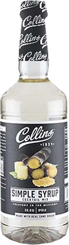 Collins Simple Syrup 25.4 Oz