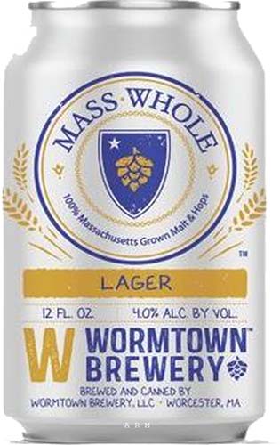 Wormtown Mass Whole Lager 4pk  C 16oz