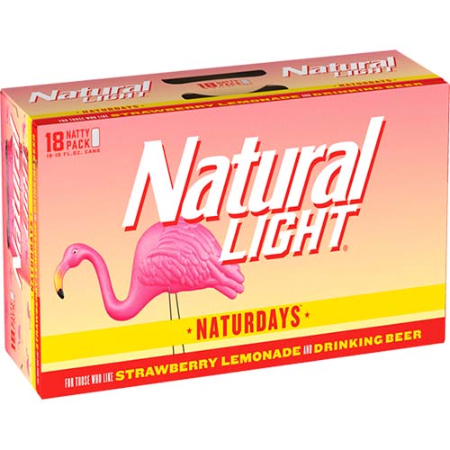 Natural Light Naturdays Strawberry Lemonade Beer Can