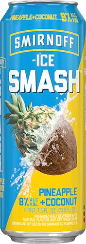 Smirnoff Smash Pineapple Coconut 24oz Can
