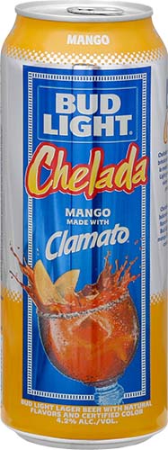 Chelada Bud Lt & Clamato Mango 25 Oz
