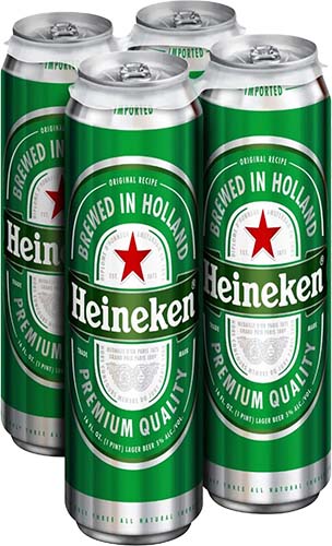 Heineken 16oz Can 4pk