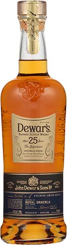 Dewar's 25 Yr Double Aged      Gold Batch No. 1