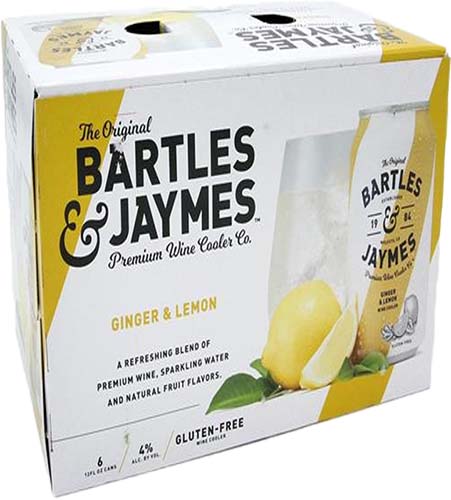 Bartles & Jaymes Ginger Lemon Cans