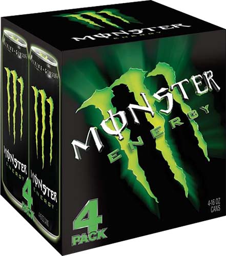 Monster Energy Drink 4pk12 Oz