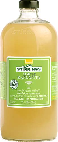 Stirrings 5 Calorie Margarita Cocktail 750ml