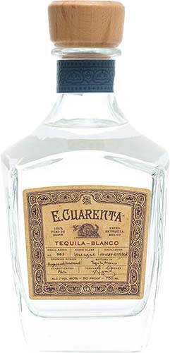 E. Cuarenta Blanco Tequila 750ml
