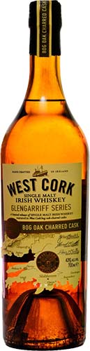 West Cork Distillers Glengarriff Series Bog Oak Charred Cask Single Malt Irish Whiskey