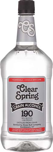 Clear Springs Grain Alcohol 95% 1.75l