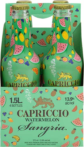 Capriccio Bubbly Watermelon 4pk 355ml