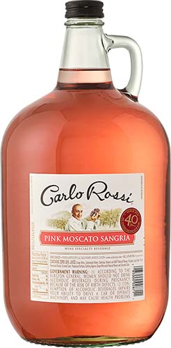 4 Lcarlo Rossi Pink Moscato Sang - Sc - 4 L [40700]