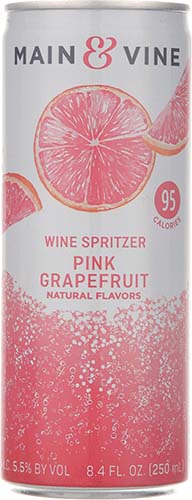 Main & Vine Pink Grapefruit Wine Spritzer 8/4c