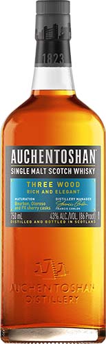 Auchentoshan Three Wood Single Malt Scotch Whiskey