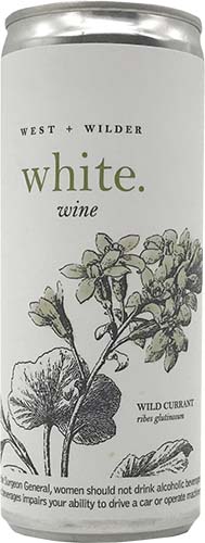 West + Wilder White Wine Cans