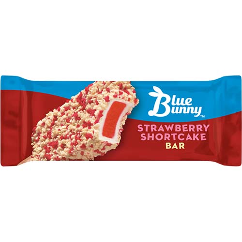Blue Bunny Straw Shortcake  Bar