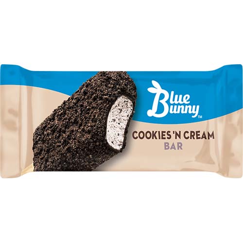 Blue Bunny Cookies & Cream  Bar