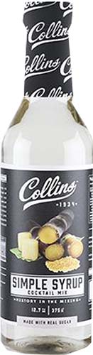 Collins Bar Simple Syrup 375 Ml