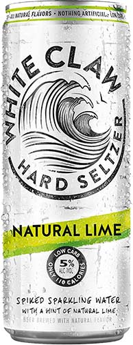 White Claw Hard Seltzer Natural Lime 1 Can