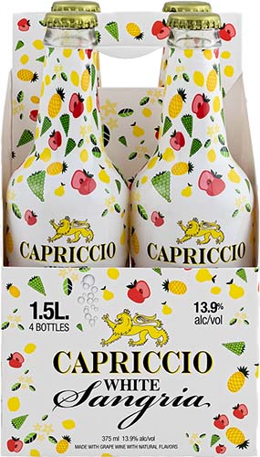 Capriccio Bubbly White Sangria 4pk 355ml
