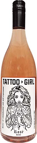 Tattoo Girl Rose Wine