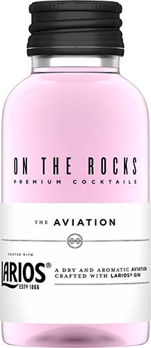 On The Rocks Larios Aviation Ready To Drink Cocktail