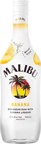 Malibu Flavored Caribbean Rum With Tropical Banana Liqueur