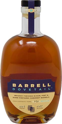 Barrell Dovetail Cask Strength Whiskey 750ml