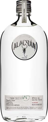 Alacran Cristal Tequila Anejo Clear Bottle
