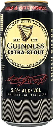 Guinness Extra Stout 19.2 Oz