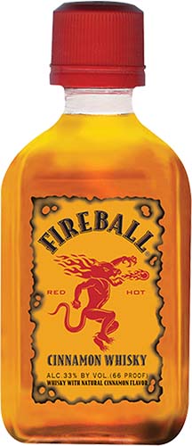 Fireball Cinnamon Whiskey, 20 Pk, 50 Ml
