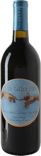 Our Daily Red California Table Wine Organic Syrah Cabernet Sauvignon Ruby Cabernet Carignan