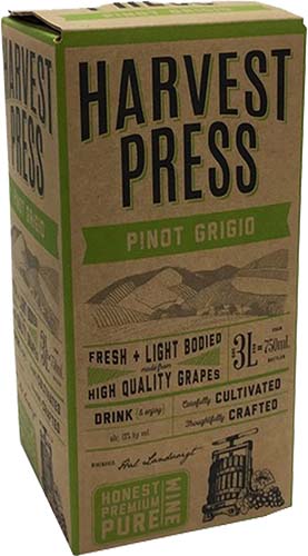 Harvest Press Pinot Grigio (3l Box)