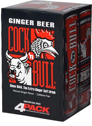 Cock & Bull Ginger Beer 12 Ounce Can 4 Pack