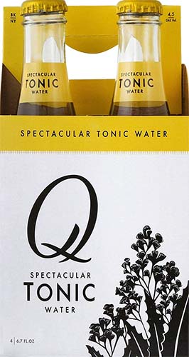 Q Drinks Tonic Water 6.7oz 4 Pack Glass