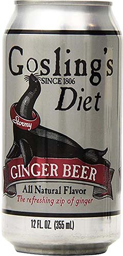 Goslings Ginger Beer Diet 6 Pk Cans