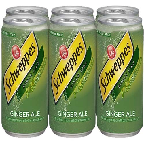 Schweppes Ginger Ale 6 Pk Cans