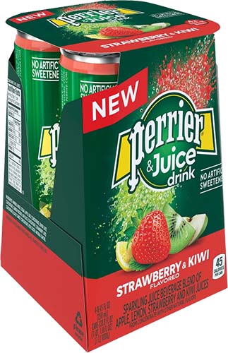 Perrier & Juice Kiwi Strawberry 4pk 250ml